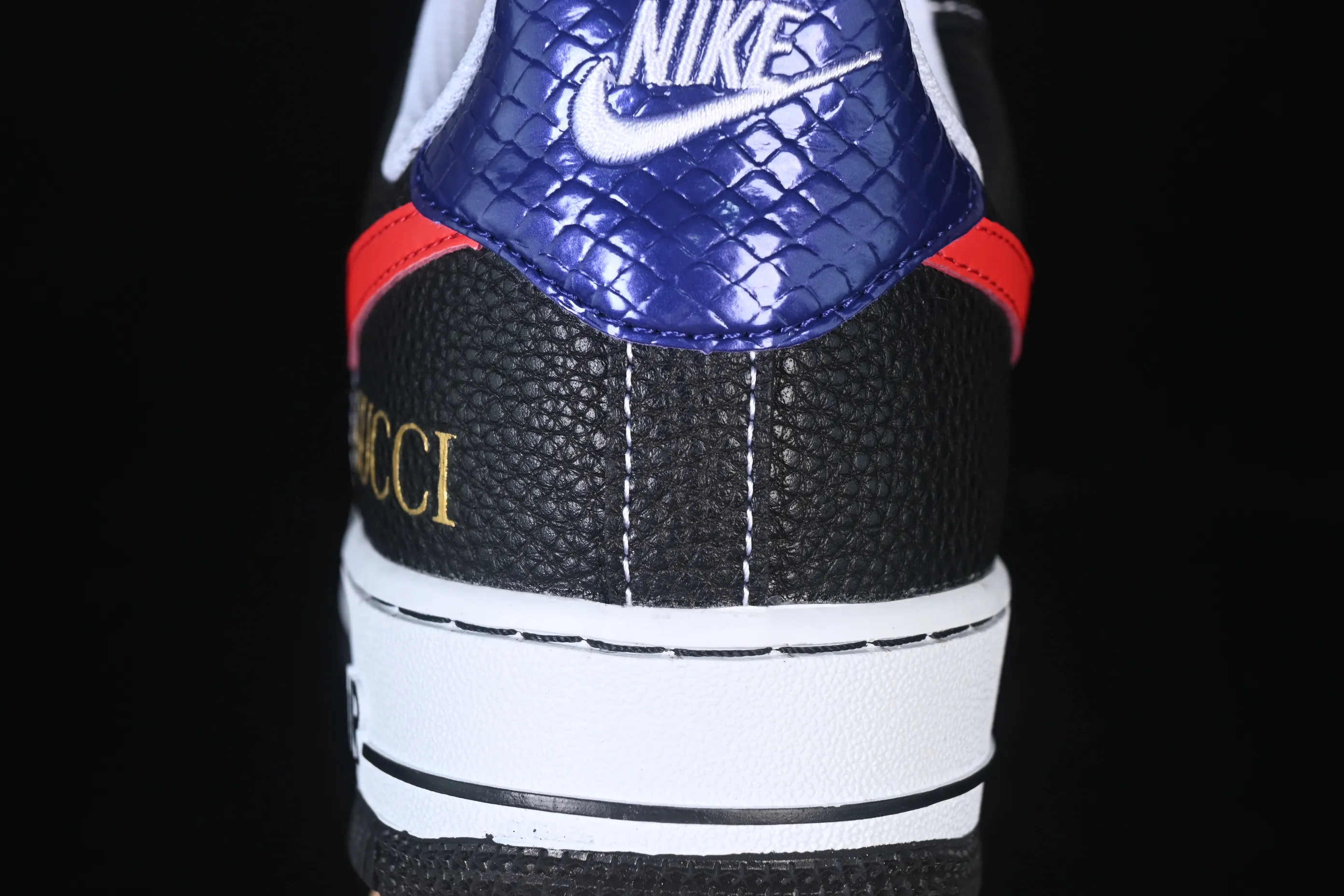 All categories Nk Air Force 1 Air Force series Nk Air Force 1 Low Air Force low-top Nike Air Force 1'07 Low Gucci joint black and red hook Air Force 1 low-top casual sneakers AH8462-001